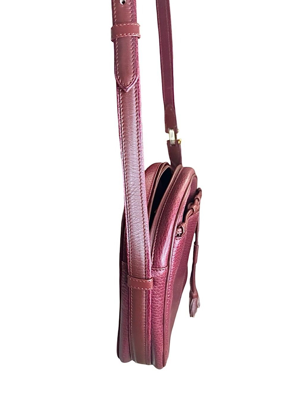 1980’s Must de Cartier Pebbled Leather Crossbody bag - Vintage French Luxury - Picture 5 of 14